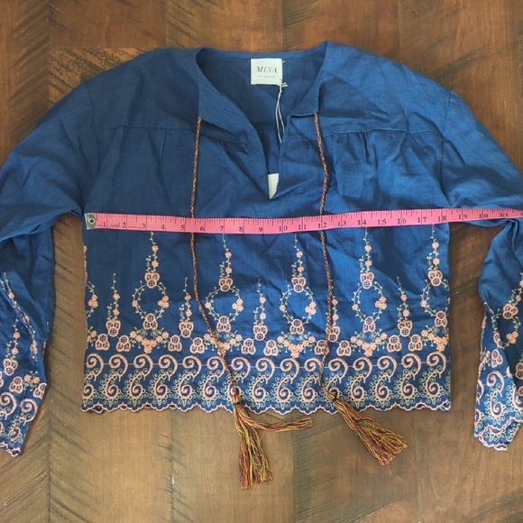 Embroidered Blue Skirt - Picture 4 of 8